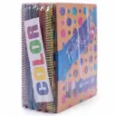 Cuaderno anillado artesanal carta COLOR 100hjs 10u