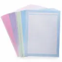 Hojas cuadernillo carta color (100 Paquetitos de 5 hojas)