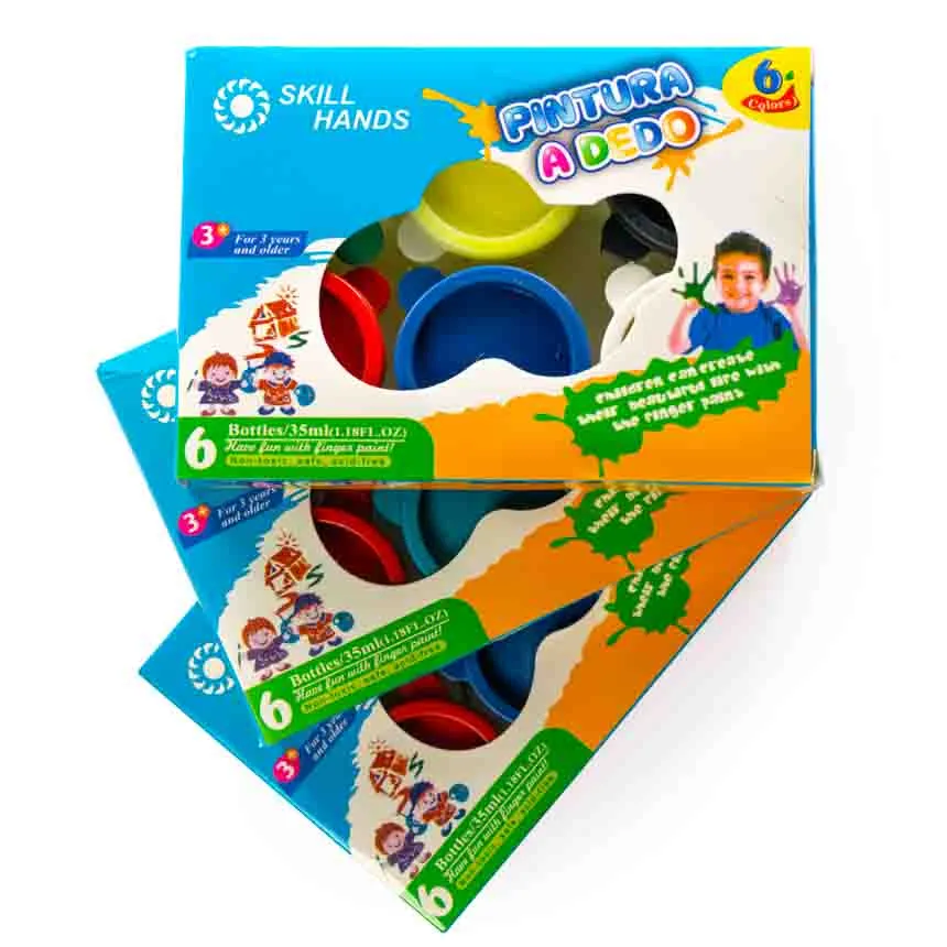 Pintura al dedo Skill Hands 35ml 6 colores