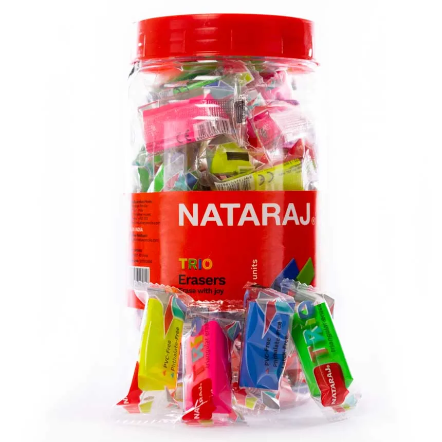 Borrador Nataraj Triangular 40 Unidades