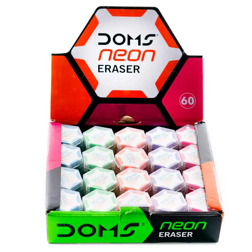 Borrador Doms Pelota con estuche de 60u