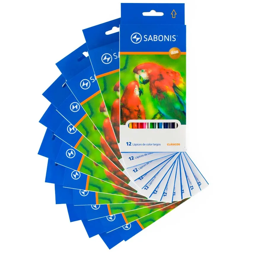 Color largo  Sabonis hexagonal 12 colores