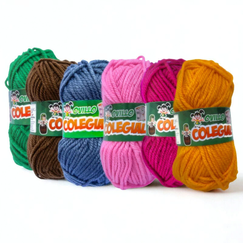 Lana colegial 10 ovillos aprox. 40g/ovillo Hilbocril