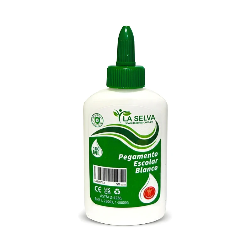 Pegamento escolar Blanco La selva 100ml
