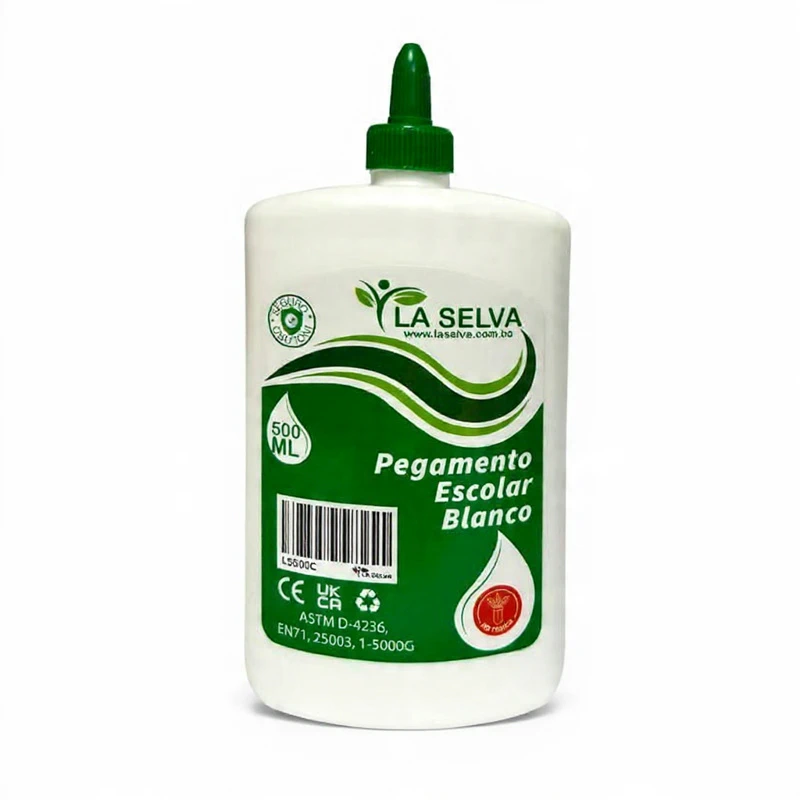 Pegamento escolar Blanco La selva 500ml