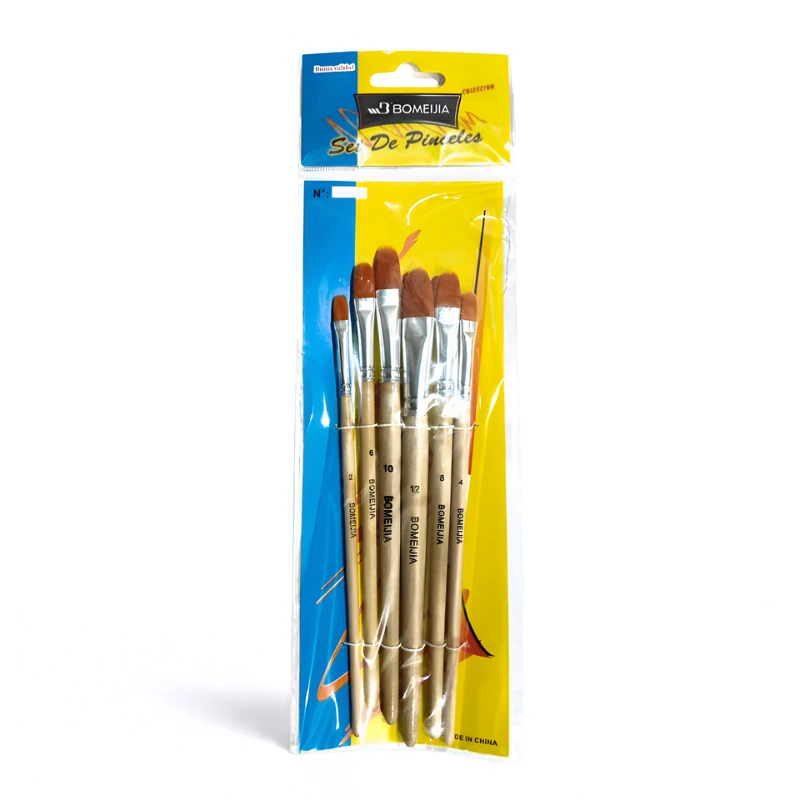 Pincel Lengua de Gato BOMEIJIA 6PCS