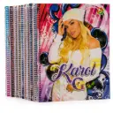 Cuaderno anillado artesanal Carta blanco 100h MARGEN ROJO