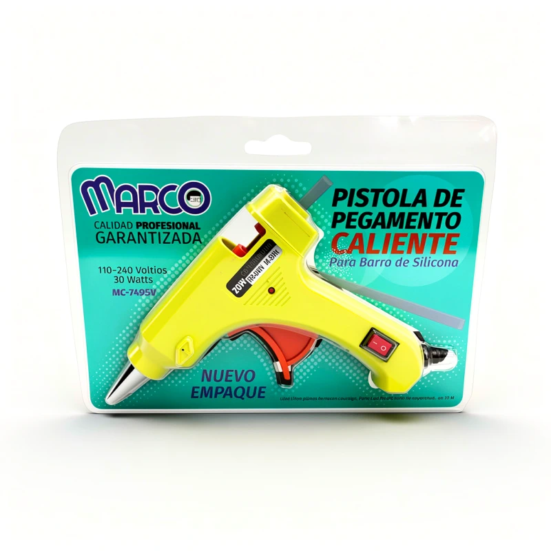Pistola para silicona en barra con switch 30W MARCO