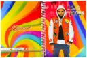 Cuaderno anillado artesanal Medio Oficio RAYADO 100h