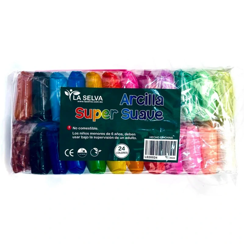 Arcilla super suave La Selva 24 colores
