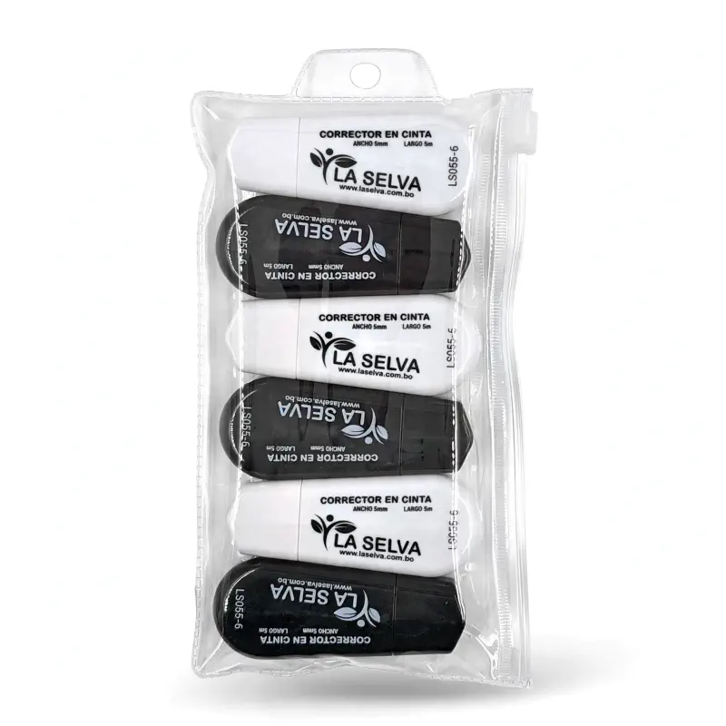  Corrector en cinta 5mmx5m La Selva 6pcs