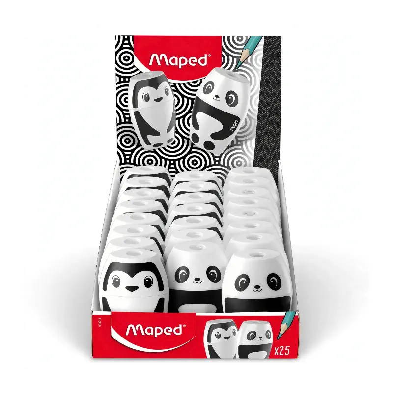 Tajador Maped Shakky tipo pinguino c/deposito Maped 25PCS