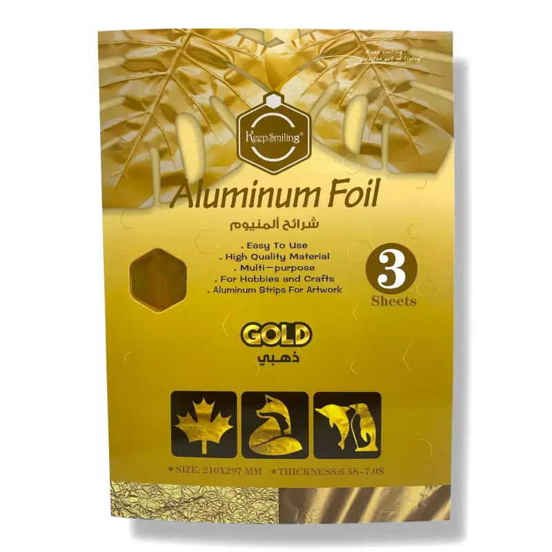 Aluminio para Repujado Plateado tamaño Oficio 10hojas