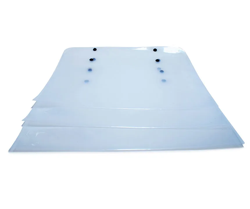Folder Plastico Transparente Medio Oficio con boton