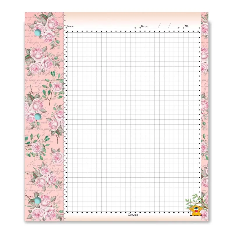 Hojas de carpeta Tipo Genesis Artesanal 500hojas