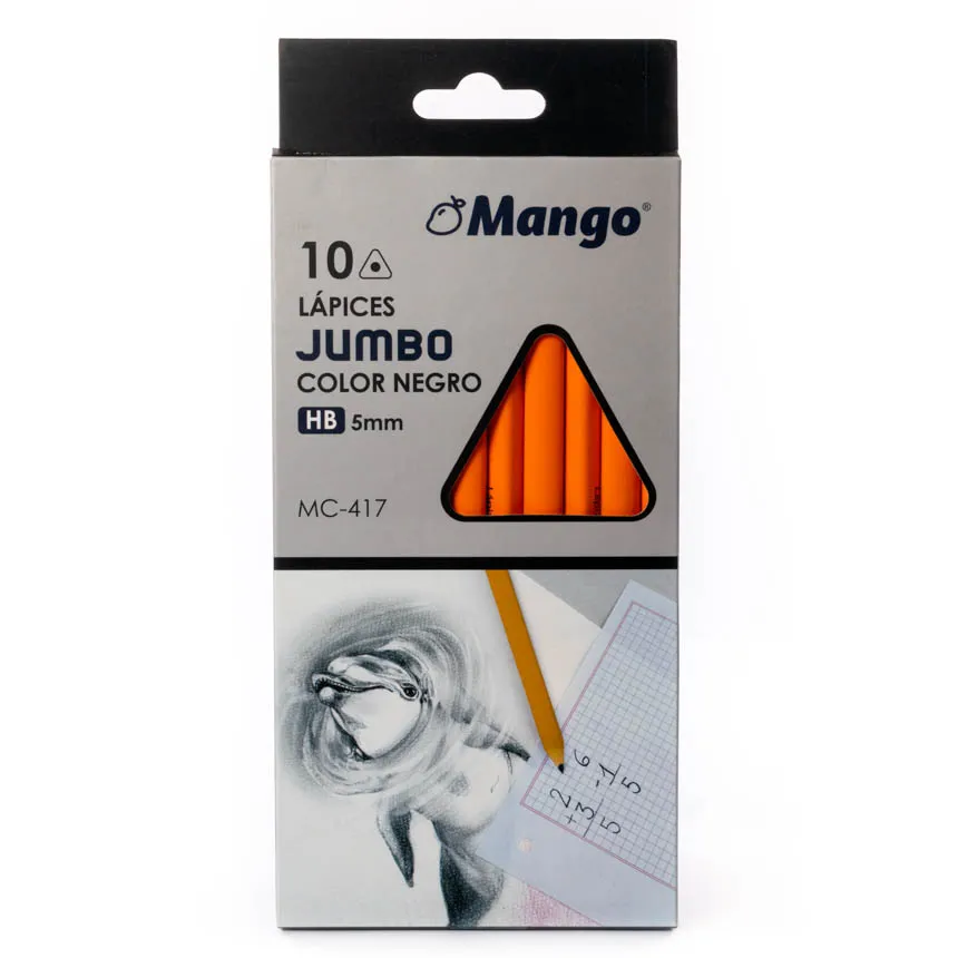 Lapiz Negro Jumbo MANGO 10u
