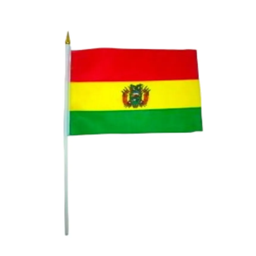 Banderita mango plastico tricolor MEDIANO 21x30cm