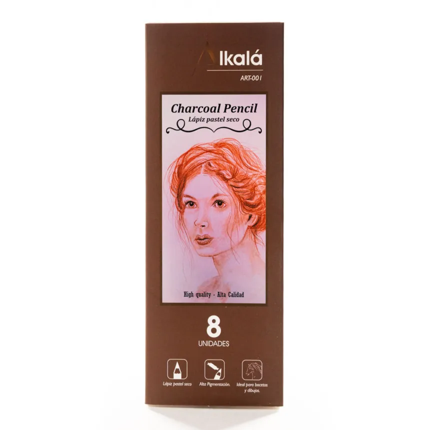 Lapiz Sepia Pastel Seco Alkala de 8u