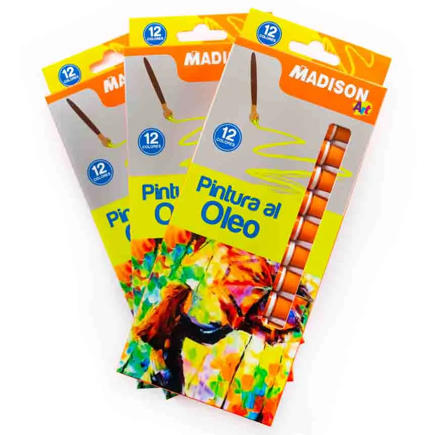 Pintura al oleo 12ml Madison 12 colores