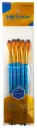 Paquete de Pincel lengua de gato Mango AZUL 5PCS 1/2 #10