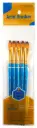 Paquete de Pincel lengua de gato Mango AZUL 5PCS 3/8 #8