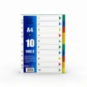 Separador de hojas A4 numerico 1-10 de colores 10pcs