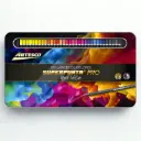 Color largo Artesco superpunta PRO 4mm estuche metalico 100 colores