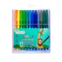 Marcador escolar La Selva estuche rigido de 24 colores