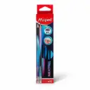 Lapiz negro grafito Nightfall con borrador Maped de 12pcs