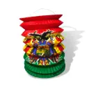  Farol tricolor pequeña con escudo